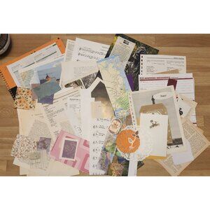 70 + Piece Ephemera Lot Junk Journal Scrapbooking Paper Supplies Mixed Bundle